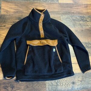 Carhartt Black and Brown Fleece Sweatshirt